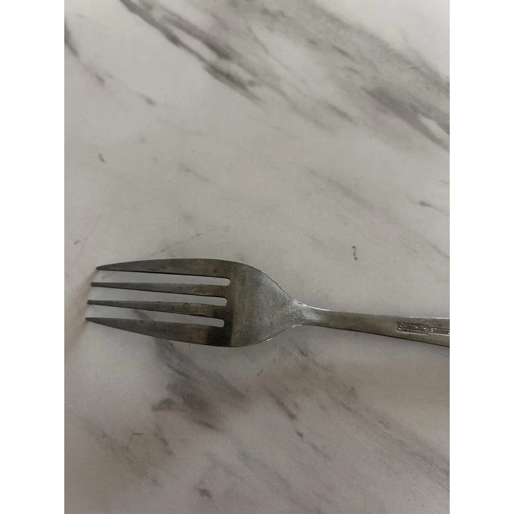 Vintage‎ Buffalo Japan Flatware Dinner Fork 7.5 Inches Long Stainless Steel BxA